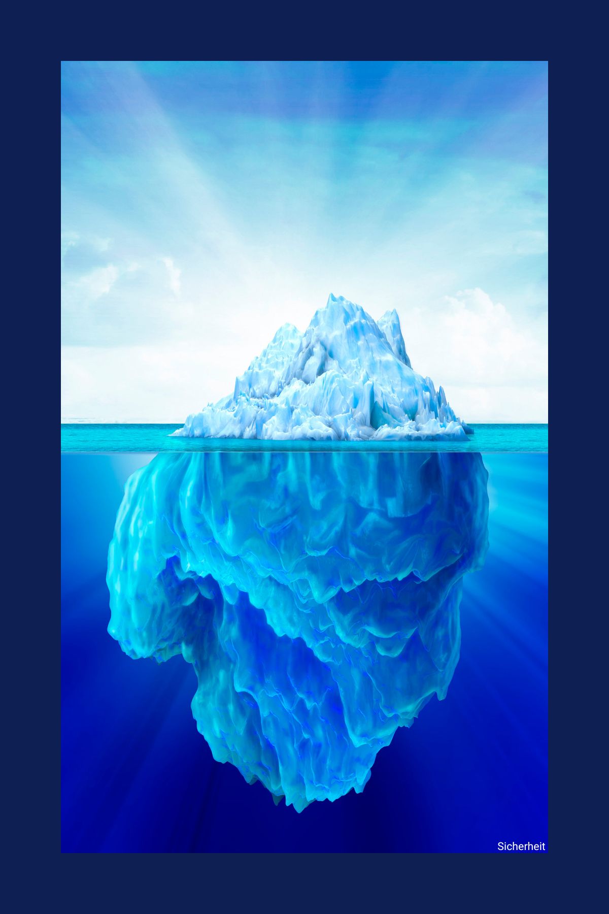 SibilleK SEO-Check. Das Foto zeigt einen Eisberg mit Unterwasseraufnahme